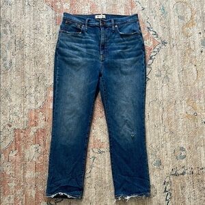 Madewell Slim Demi Boot Fit Fray Distressed Size 31